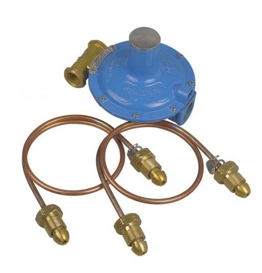 REGULADOR GAS PAZ 45KG CON 2 FLEXIBLES